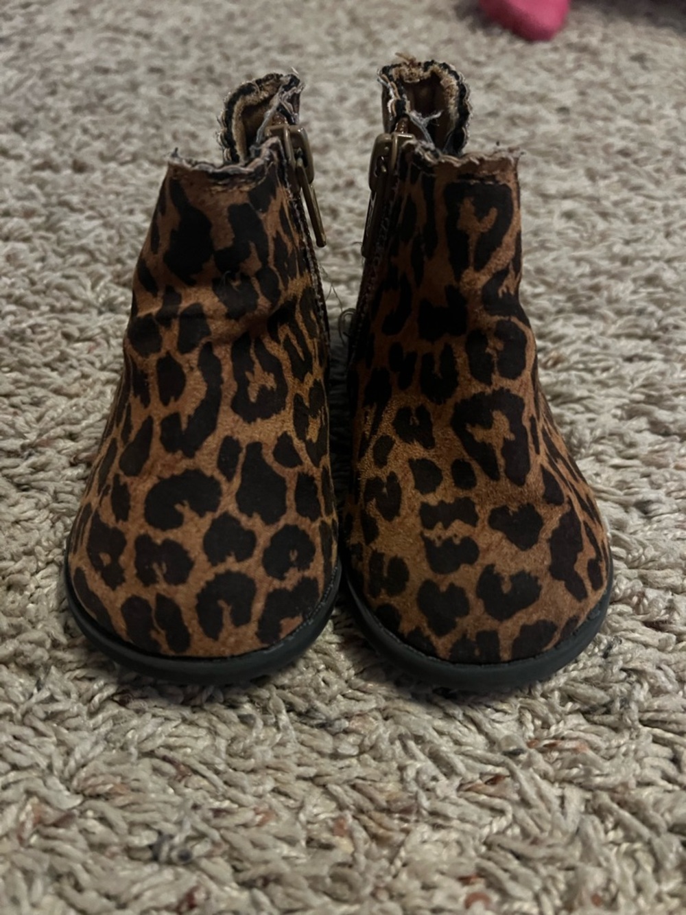 Garanimals Leopard Print Ankle Boots - Brown and Black